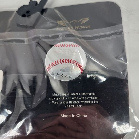 New York Yankees Men's Eagles‎ Wings Blue Gray Check Logo Bowtie - Picture 4 of 6